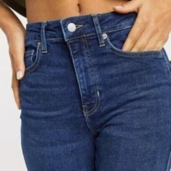 NWT Free People Blue Jeans Size 26 High Rise Skinny Denim Wash Cropped - Picture 2 of 7